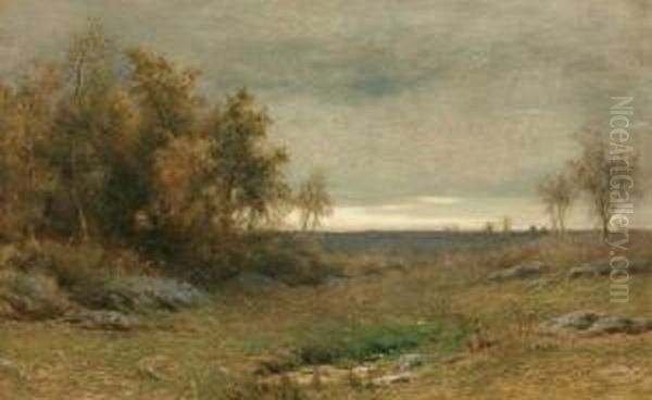 ''sunset Landscape'' Oil Painting by Albert B. Insley