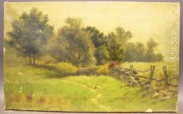 Pastoral Landscape Oil Painting by Albert B. Insley