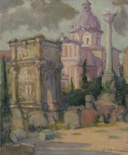 Roma Oil Painting by Isac Ioan