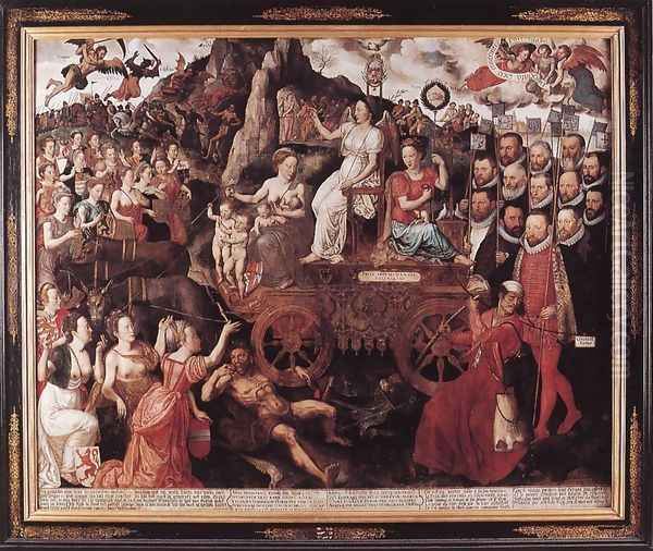 Allegory of the 1577 Peace in the Low Countries, 1577 Oil Painting by Pieter the Younger Claeissens