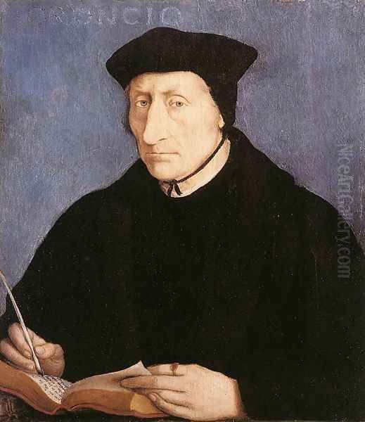 Guillaume Bude c. 1536 Oil Painting by Jean Clouet