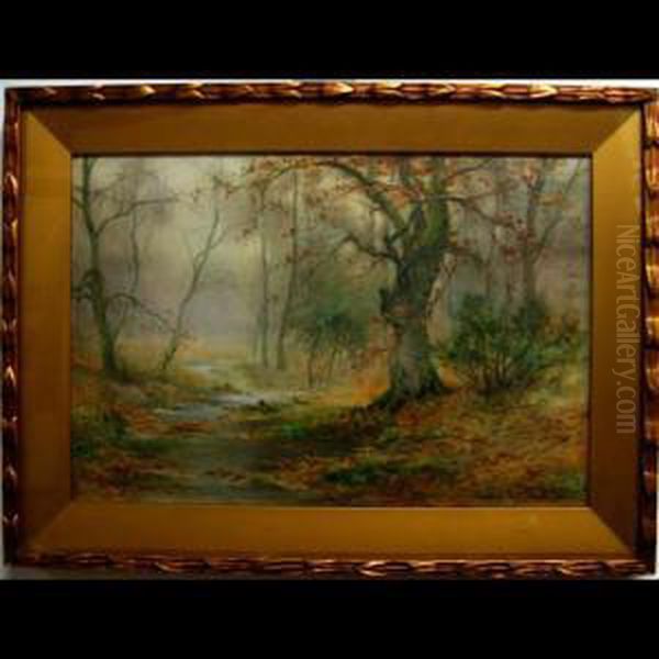 Woodland Study Oil Painting by Thomas Tayler Ireland