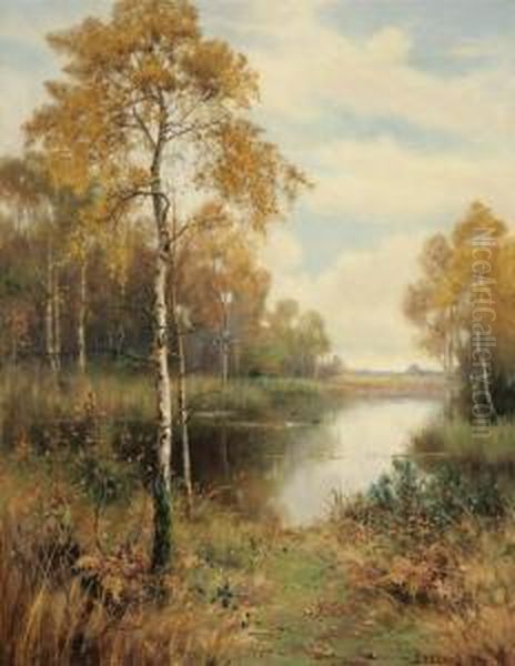 Woodland Pool Oil Painting by Thomas Tayler Ireland