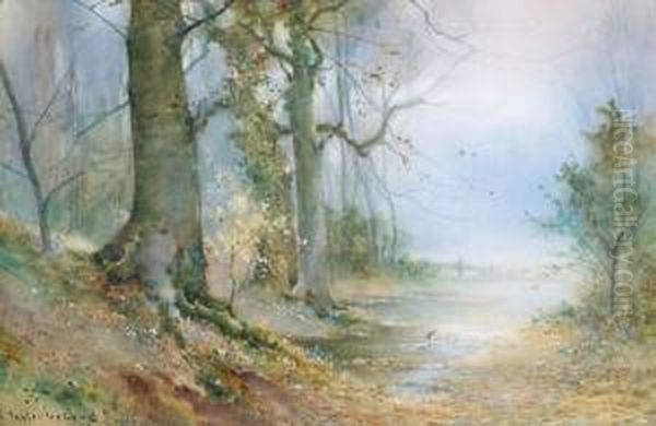 Early Springtime At Burnham Oil Painting by Thomas Tayler Ireland