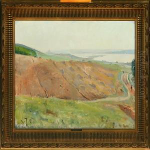 Set Fra Refnaes Bakker, Kalundborg Oil Painting by Valdemar Irminger