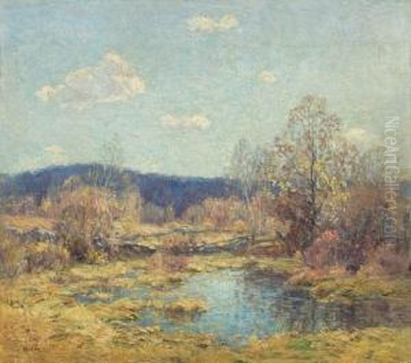 Connecticut Woods Oil Painting by Wilson Henry Irvine