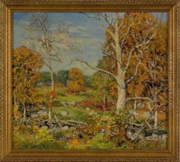 Autumn Landscape Oil Painting by Wilson Henry Irvine