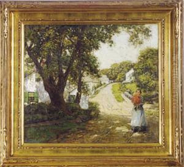 Village View Oil Painting by Wilson Henry Irvine