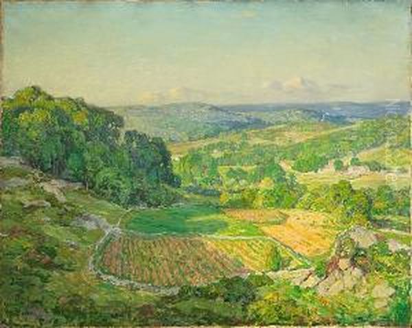 A Valley Spring Oil Painting by Wilson Henry Irvine