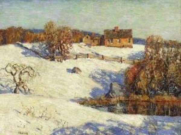 Homestead, Winter Oil Painting by Wilson Henry Irvine