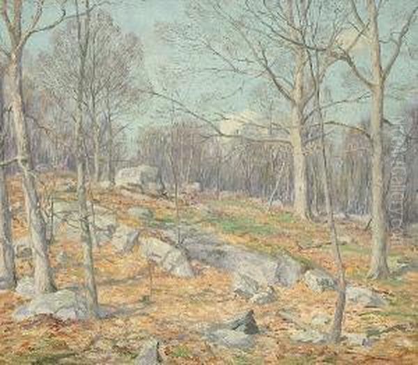 Late Autumn Landscape; Winter Landscape (double-sided) Oil Painting by Wilson Henry Irvine