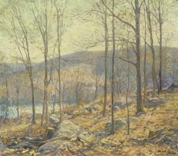 Autumn Oil Painting by Wilson Henry Irvine