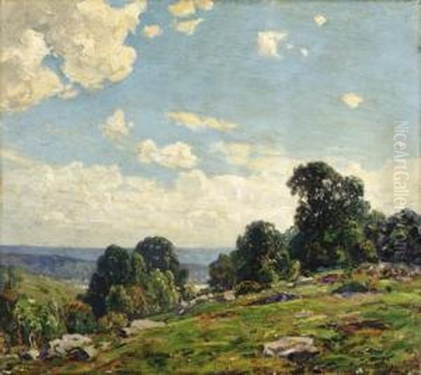 Summer In Lyme Oil Painting by Wilson Henry Irvine