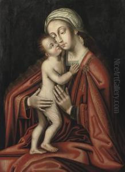 The Virgin And Child Oil Painting by Adriaen Isenbrandt (Ysenbrandt)