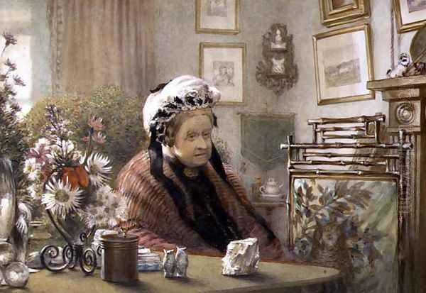 Miss Susan Beever at the Thwaite, 1892 Oil Painting by William Gersham Collingwood