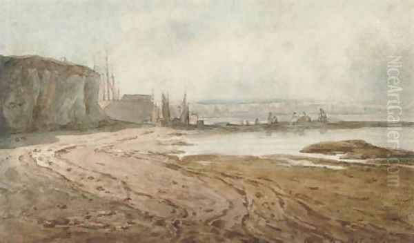 Margate Sands Oil Painting by Joshua Cristall