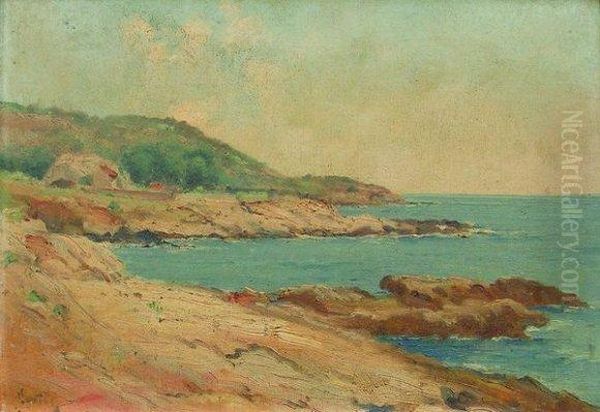 Cote Rocheuse Oil Painting by Marie Joseph Leon Clavel Iwill