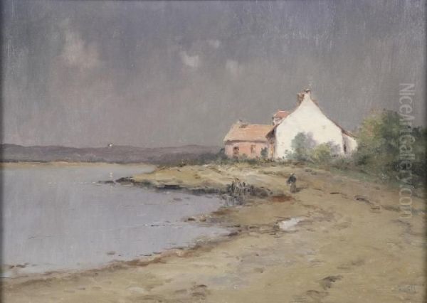 Clair De Lune A Morsalines Oil Painting by Marie Joseph Leon Clavel Iwill