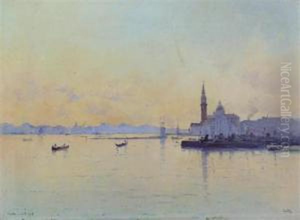 Venise. 1905. Oil Painting by Marie Joseph Leon Clavel Iwill