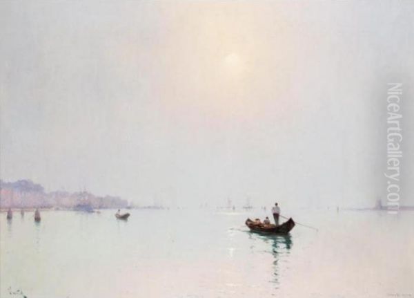 On The Zattere, Venice Oil Painting by Marie Joseph Leon Clavel Iwill