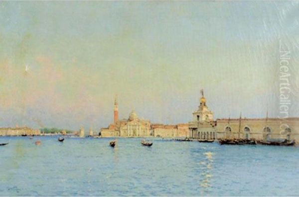 La Boresca, Venice Oil Painting by Marie Joseph Leon Clavel Iwill