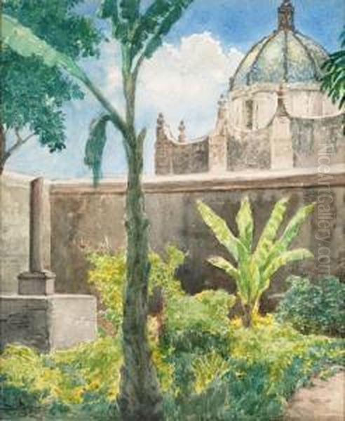 Cupula De Convento Oil Painting by Leandro Izaguirre