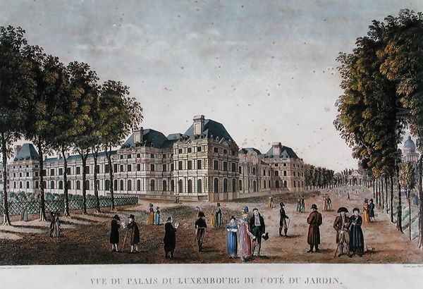 The Luxembourg Palace, c.1815-20 Oil Painting by Henri Courvoisier-Voisin