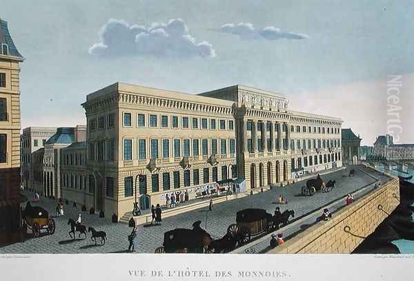 The Hotel des Monnaies, c.1815-20 Oil Painting by Henri Courvoisier-Voisin