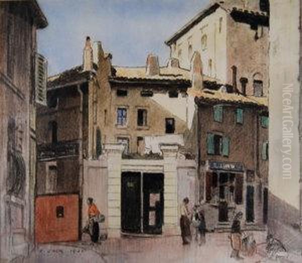 A Corner In Avignon Oil Painting by Richard Jack