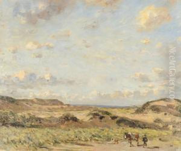 Birkdale Sands Oil Painting by Frederick William Jackson