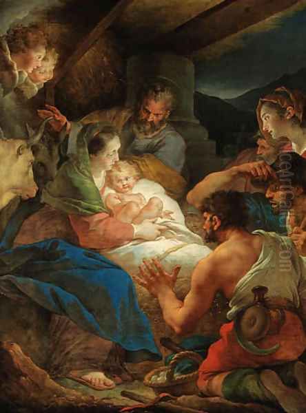 The Adoration of the Shepherds Oil Painting by Giuseppe Cades