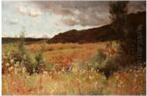 Moorland Landscape Oil Painting by Frederick William Jackson