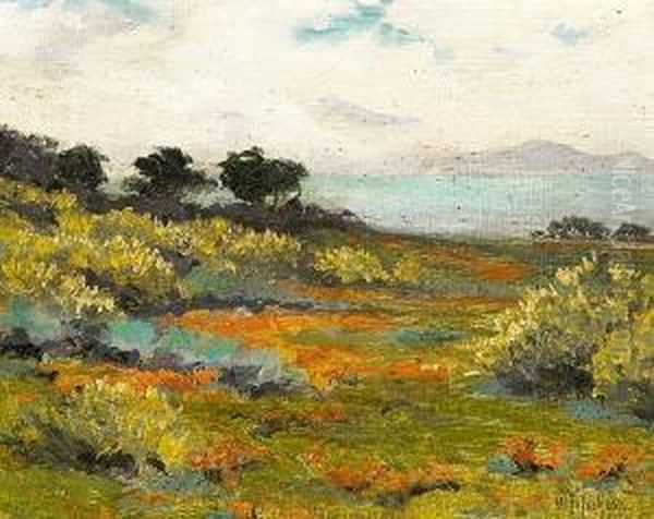 Poppies By The Sea Oil Painting by William Jackson