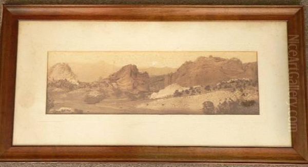 The Gateway And Pike's Peak Oil Painting by William Henry Jackson