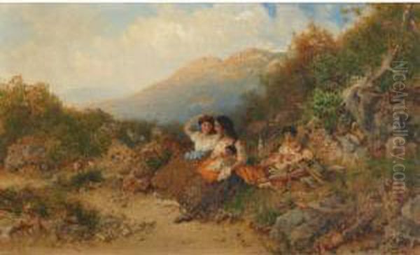 Detent Oil Painting by Otto Reinhard Jacobi