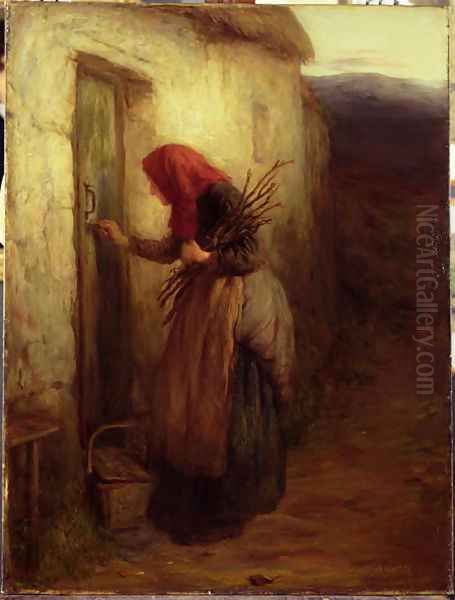 A Lonely Life, c.1873 Oil Painting by Hugh Cameron