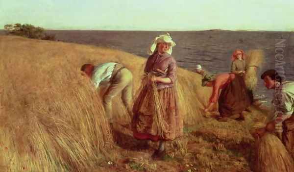 The Harvest Oil Painting by Hugh Cameron