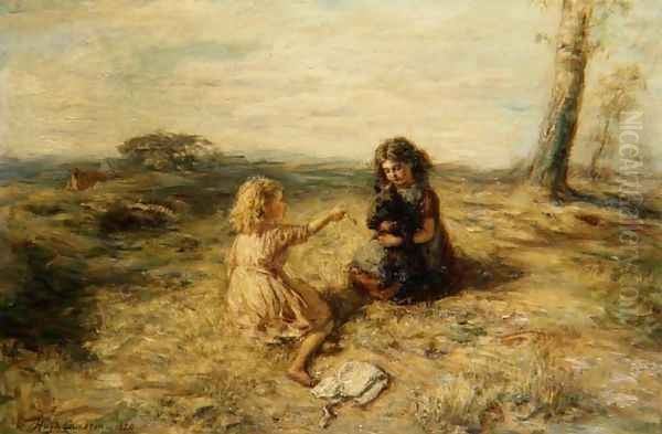 New Tricks, 1880 Oil Painting by Hugh Cameron