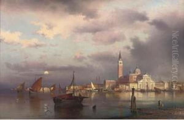 San Giorgio Maggiore Oil Painting by Sophus Jacobsen