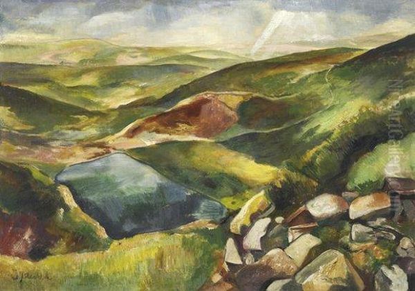 Riesengebirge Oil Painting by Willy Jaeckel