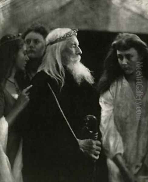 King Lear and His Daughters Oil Painting by Julia Margaret Cameron