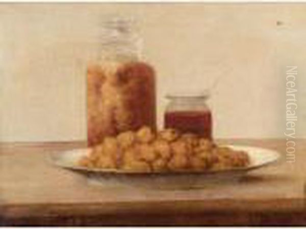 Still Life Oil Painting by Georg Jakobides