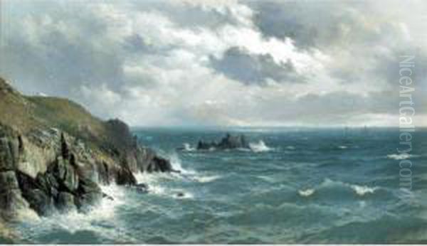 Lands End Oil Painting by David James