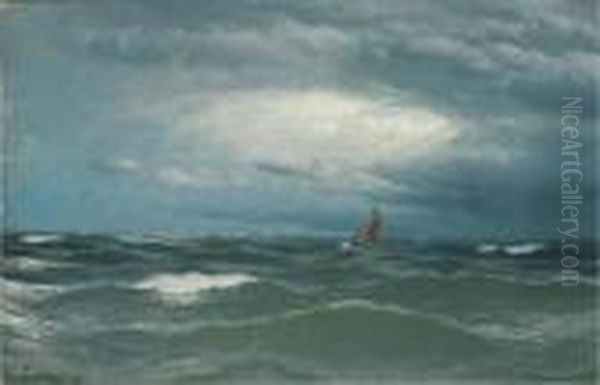 The Lonely Ocean Oil Painting by David James