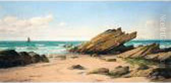 A Summer Morning, St. Brides Bay, South Wales Oil Painting by David James