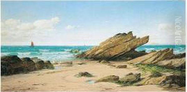 A Summer Morning, St Brides Bay, South Wales Oil Painting by David James