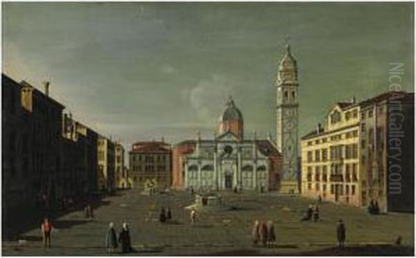 Venezia, Santa Maria Formosa Oil Painting by William James