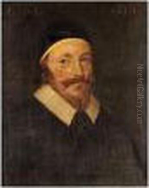 Portrait Of Edward Williams (b.1583) Oil Painting by George Jamesone