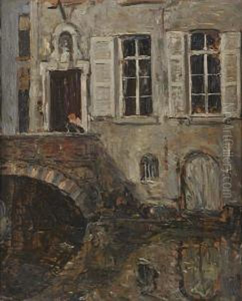 The Doctor's House, Bruges Oil Painting by Alexander Jamieson