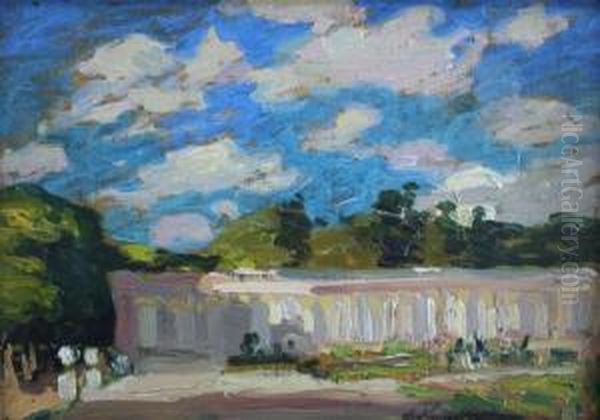 Scene Of Le Petit Trianon, Versailles Oil Painting by Alexander Jamieson